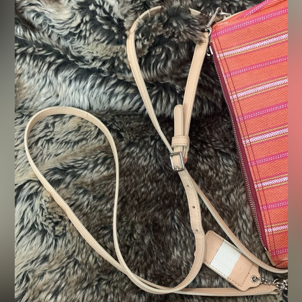 Coach Vibrant Colored Leather With Charm Shoulder/Crossbody Bag - Picture 10 of 15